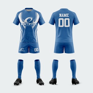 Uniforme de Rugby para Hombre, Precio de Fábrica al por Mayor, Ropa Deportiva con Impresión Digital Personalizada en la Parte Delantera, 100% Poliéster, Antibacteriano, de Secado Rápido - Product Image 4
