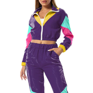 High Quality Women's Windbreaker Short <b>Set</b> Stylish Jacket And Shorts Lightweight Comfortable Activewear Windbreaker Short <b>Set</b> - Product Image 5