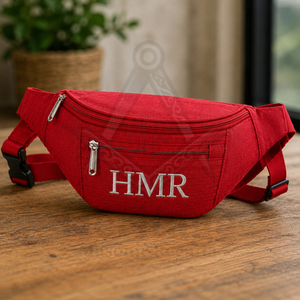 Sac bandoulière personnalisé unisexe en sublimation avec broderie de la sororité Delta Sigma et insignes maçonniques héritages, sac banane pour femme - Product Image 2