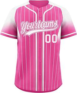 Último Diseño de Camiseta de Béisbol Unisex a Precio Económico, Color Sólido, Talla Personalizada, Sublimación, Antibacteriana, Logotipo Frontal, Uniformes - Product Image 6