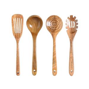 Cuillère de cuisine en bois de qualité supérieure pour restaurant, ustensile durable de qualité commerciale, conçu pour une utilisation fréquente dans les cuisines très occupées - Product Image 1