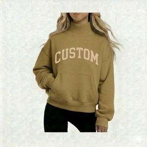 Sudadera Personalizada con Bordado Frontal, Antiarrugas, Transpirable, Cuello Alto, Estilo Urbano, Ecológica, de Poliéster/Algodón - Product Image 5