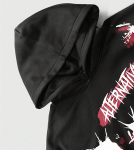Vente en gros de sweats à capuche streetwear coupe oversize en coton épais avec logo personnalisé, qualité supérieure, fournisseur Pakistan - Product Image 3
