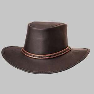 Sombreros de Cuero para Caballero, Hechos a Mano, Sombreros Vaqueros de Cuero de Búfalo Auténtico, Estilo Ecuestre, Sombreros de Jinete Austriaco - Product Image 3