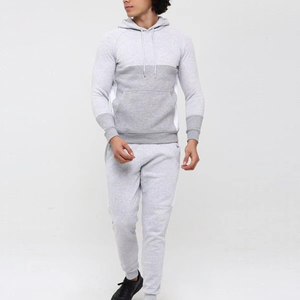 Conjunto Deportivo de Sudadera con Capucha y Pantalones para Hombre, Diseño OEM ODM, Color Sólido, Transpirable, de Algodón, Informal, para Correr, de Secado Rápido, con Cintura Elástica - Product Image 5