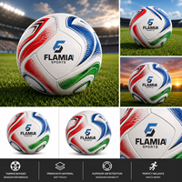 Ballon de football Flamia Sports 2026 USA-Canada-Mexique Taille 5 Standard Compétition en Cuir Vente en Gros
