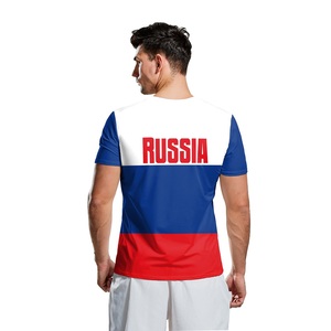 Maillot de football américain personnalisé 2026 Russie pour homme, col rond, manches courtes, respirant, séchage rapide, imprimé, pour adultes - Product Image 2