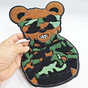 Écussons brodés tissés personnalisés de haute qualité avec lettres en relief, en tissu denim à séchage rapide pour T-shirts et vêtements, logo personnalisé - Product Image 4