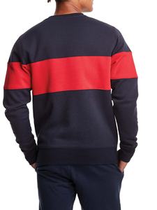 Recién llegado, sudadera de cuello redondo de calidad Premium para hombre, ropa deportiva de moda con bloques de Color en el pecho, técnica bordada para invierno - Product Image 2