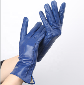 Winter Fashion <b>Leather</b> <b>Gloves</b> Guantes <b>Women</b> Sheep <b>Leather</b> <b>Gloves</b> - Product Image 1