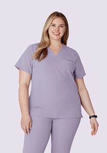 Bata de laboratorio unisex de punto sin costuras de algodón y poliéster blanco de alta calidad Sike Custom para detección de agujas, uniformes de hospital para médicos - Product Image 6