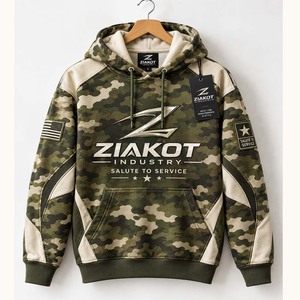 Wholesale Direct Ziakot Industry Custom Stitched Gold White-<b>Navy</b> Fade Fashion Sports Pullover <b>Sweatshirt</b> Hoodie - Product Image 5
