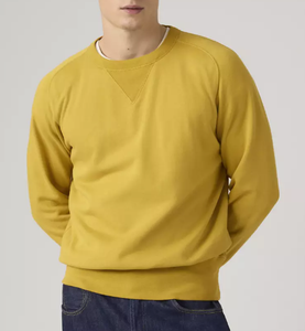 เสื้อสเวตเชิ้ตผู้ชายทรงหลวมสำหรับฤดูหนาว ผลิตโดย OEM ผ้าฟลีซหนา 380 GSM คอกลม ลายเรียบ  แฟชั่นลำลอง - Product Image 4