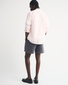 Men Minimal Cotton Sweat Shorts Smooth Finish <b>Elastic</b> Waist Drawstring Casual Summer Shorts Lightweight Custom OEM ODM Supplier - Product Image 3