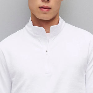 Sweat-shirt pour homme à col montant pour plus de confort, manches longues, prix avantageux pour les acheteurs en gros, coupe décontractée avec logo personnalisé - Product Image 2