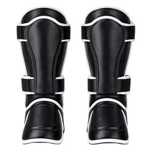 Custom Muay Thai Boxing MMA Shin Guards Genuine Leather Breathable Hook & Loop Closure Fairtexs <b>Cheap</b> OEM - Product Image 1