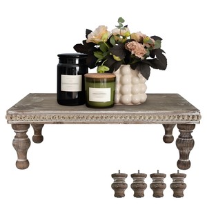 Handcrafted Vintage Teak <b>Wood</b> Multi-Tier Display Riser - Wholesale Price - Product Image 4