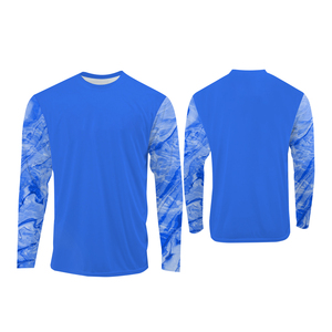 Camisetas de Pesca Personalizadas con Protección UV, Sudadera con Capucha de Manga Larga para Torneos de Pesca, Jersey de Secado Rápido, Camisetas de Pesca de Colores - Product Image 1