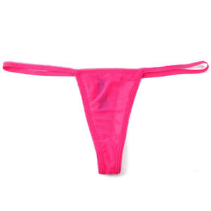 Tanga de cintura baja de color liso para mujer, sexy, acanalada, para uso diario, ropa interior femenina de moda económica - Product Image 2