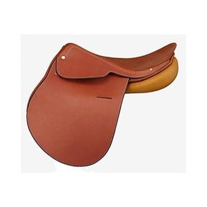 Nueva moda gran oferta tela de cuero puro diseñador caballo de carreras marrón inglés sillín a granel al por mayor - Product Image 1