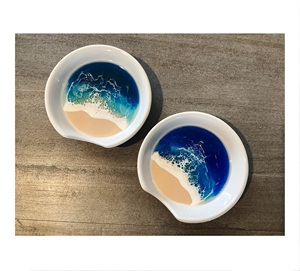 Reposacucharas de Metal Hecho a Mano, Color Verde Personalizado, Ecológico, Apto para Lavavajillas, Apto para Microondas, Apto para Horno - Product Image 4