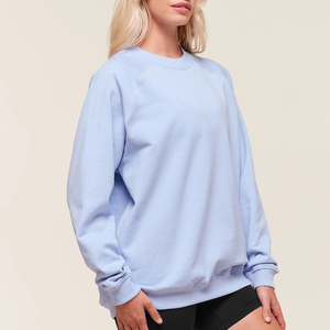 Sudadera de Felpa Extra Grande de Alta Calidad para Mujer, con Logotipo Personalizado Bordado, Hombros Caídos y Cuello Redondo - Product Image 4