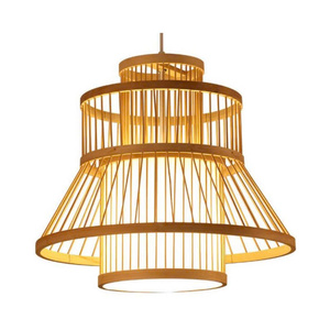 Modern Rustic Bamboo Pendant <b>Lamp</b> Shade For Dining Room And <b>Kitchen</b> - Product Image 1