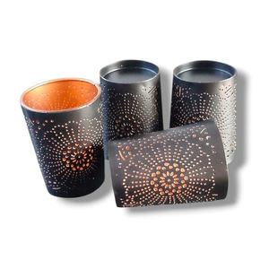 Porte-bougie votif en métal personnalisé multicolores de haute qualité, issu de la dernière collection pour Noël. Contact pour les commandes en gros - Product Image 3