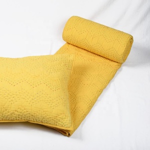 Cao Cấp Handmade Ấn Độ Rắn Bông <span class=keywords><strong>Zig</strong></span> <span class=keywords><strong>Zag</strong></span> Kantha Chăn Mềm Mại & Ấm Cúng Bộ Đồ Giường Mùa Đông Từ Ấn Độ - Product Image 5