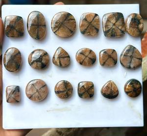 MAHNAJ GEMS Wholesale Natural Chiastolite Pear Cut Mixed Shapes Polished Crystals 3-5mm for Healing Jewelry Making Loose Price - Product Image 5