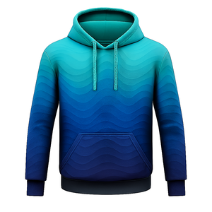 Fashion Sublimation Hooded Sweatshirt Gradient <b>Pullover</b> Hoodie for <b>Men</b> and Women, Comfortable Streetwear Clothing - Product Image 5