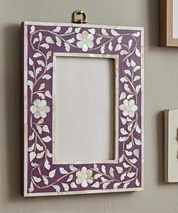 Handcrafted Bone Inlay Floral Photo <b>Frame</b> Decorative Picture <b>Frame</b> Handmade Mosaic Home Decor Gift Latest Design Photo <b>Frame</b> - Product Image 5