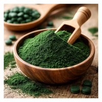 Espirulina en Polvo Pura de Alta Calidad, Suministro a Granel, Extracto de Algas Verdes Premium para Uso Alimentario