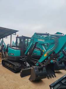 Mini-excavatrice Sunward 3,6 tonnes à queue courte, moteur, chenilles en caoutchouc, machine utilitaire compacte - Product Image 2
