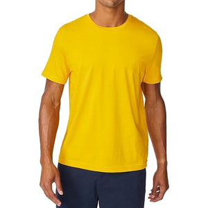 Solid Color Short Sleeve O-Neck T-<b>Shirt</b> Regular Fit 100% Cotton Jersey Knitted Casual Wear - Product Image 4