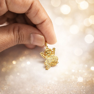 Collier pendentif en argent sterling 925 fait main avec diamant et pierres précieuses plaqué or 18 carats pour elle - Product Image 6