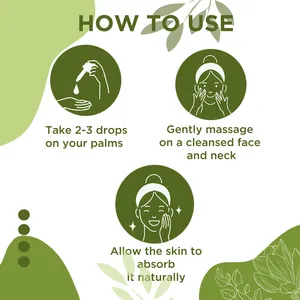 Sérum visage à base d'herbes ayurvédiques pures avec des extraits de plantes naturelles, nourrissant en profondeur la peau, éclaircissant et anti-âge, effet éclatant, vente en gros OEM - Product Image 3