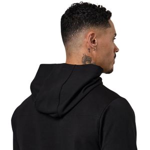 Sweat-shirt à capuche noir pour homme, décontracté, léger, à manches longues, vêtements de sport, streetwear, sweat-shirt tendance - Product Image 4