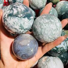 Esferas de Cristal de Ágata Musgosa Druzy, Naturales, Hechas a Mano, Resistentes al Agua, Venta al Por Mayor, Exportaciones de Cristal de Gujarat-Amayra - Product Image 4