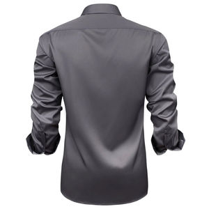 Camisas de vestir de franela de algodón antiarrugas, informales, de alta calidad y a la moda, al por mayor, para hombre, tallas grandes, unisex. - Product Image 2