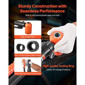 Ensemble de poinçons hydrauliques de 10 tonnes, kit d'outils KO, 6 matrices, outils de perçage de trous de 1/2\" à 2\" pour armoires électriques métalliques, armoires de commutation - Product Image 4