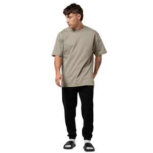 Customized <b>Men</b> Embroidery Fleece <b>Trousers</b> Loose Fit Drawstring Waist <b>Cuffed</b> Casual Pants OEM Streetwear Maker Wholesale Supplier - Product Image 1