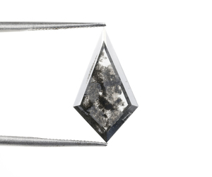 Diamante de laboratorio de 2.20 ct con corte Kite, estilo sal y pimienta, corte excelente, para joyería, estilo rústico, diamantes negros, diamante sal y pimienta - Product Image 5