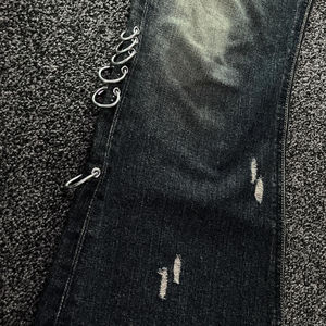 Pantalones Vaqueros Acampanados de Talla Grande para Hombre, Cintura Media, Denim Suave, Transpirables, Elásticos, Estilo Casual Urbano, Venta al por Mayor - Product Image 3