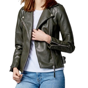 Classic <b>Women's</b> Quilted New Skin Suede Leather Jacket Fringed Details Breathable Leather Jacket - Product Image 5