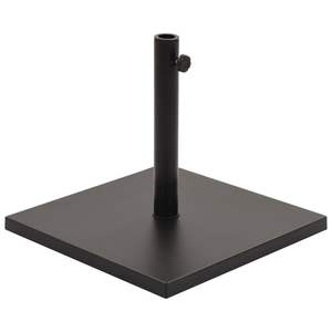 Base parasole quadrato nero 39.7 libbre per ombrelloni e basi del Patio - Product Image 1
