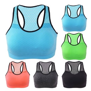 Sujetador deportivo de alto impacto para mujer de talla grande con diseño de tiras cruzadas en la espalda, material de elastano/poliéster para fitness - Product Image 1