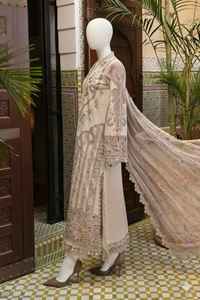 Salwar Kameez Dupatta de style pakistanais et indien en tulle brodé, longueur cheville, pour femme, tenue de soirée, robe de mariage, protection solaire - Product Image 2