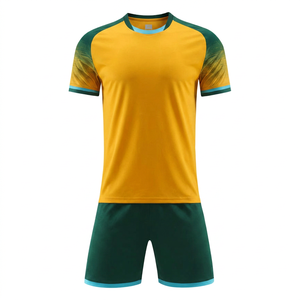 Custom Men’s <b>Soccer</b> Sports Uniform Set Lightweight Quick Dry Polyester Jersey Teamwear Wholesale Men’s <b>Soccer</b> Team Jersey Kit - Product Image 1