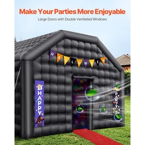 Grande Tenda Gonfiabile per Discoteca 19,7 X 16,4 X 12 Piedi con Luci Disco e Ventilatore da 680W, Attrezzatura per Divertimento all'Aperto - Product Image 5